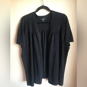 Lane Bryant Short Sleeve Cardigan in Black